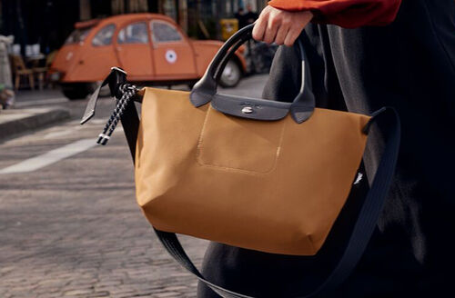 Le Pliage Original M Tote bag Black - Recycled canvas (L2605089001) | Longchamp TH
