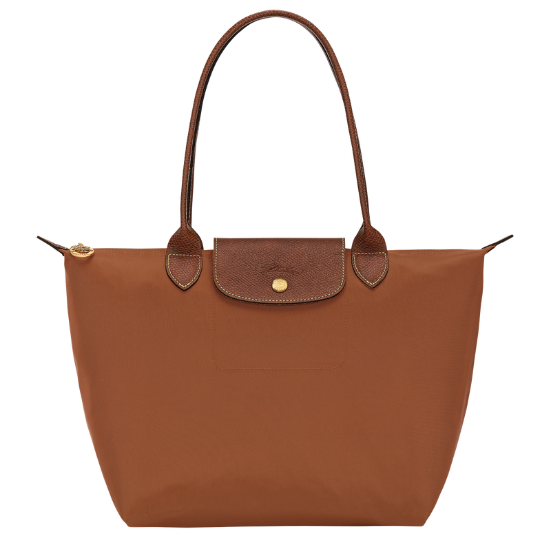 Le Pliage Original M Tote bag , Cognac - Recycled canvas  - View 1 of  7