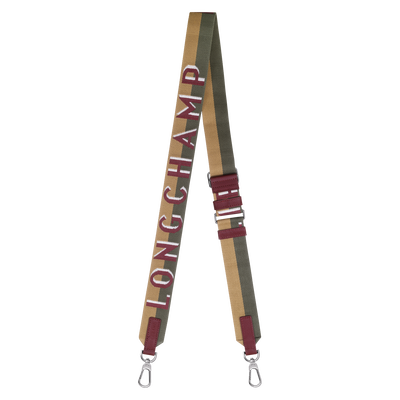 Longchamp Shadow Shoulder strap , Pomegranate - Canvas