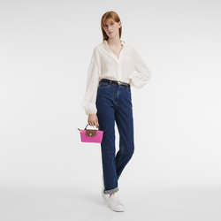 Le Pliage Original Pouch with handle , Candy - Recycled canvas