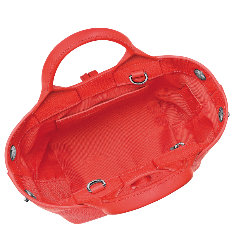 Le Roseau XS Handbag , Vermilion - Leather  - View 6 of  7
