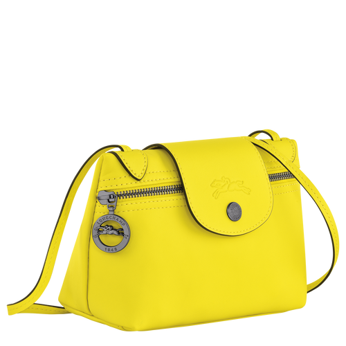 Le Pliage Xtra XS Crossbody bag , Lemon - Leather - View 3 of  5