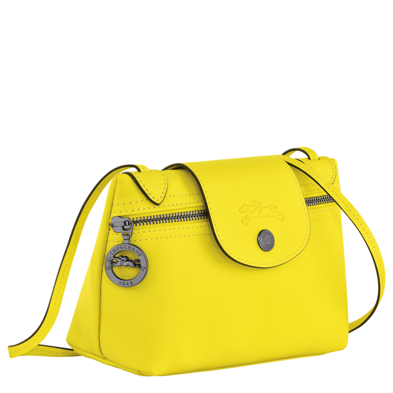 Le Pliage Xtra XS Crossbody bag , Lemon - Leather  - View 3 of  5
