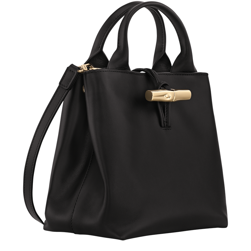Le Roseau S Handbag , Black - Leather  - View 3 of  7
