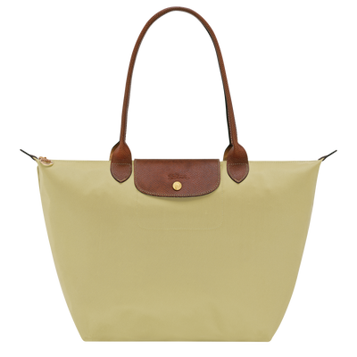 Le Pliage Original L Tote bag , Pistachio - Recycled canvas