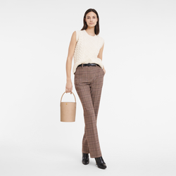 Épure S Bucket bag , Flowers - Leather