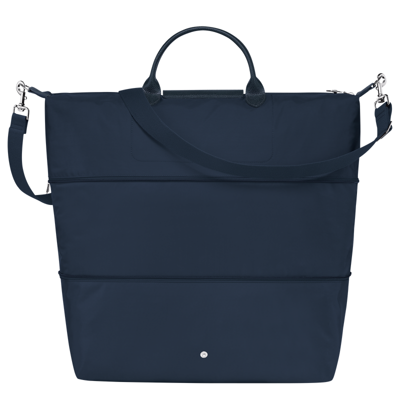 Le Pliage Green Travel bag expandable , Navy - Recycled canvas  - View 3 of  5