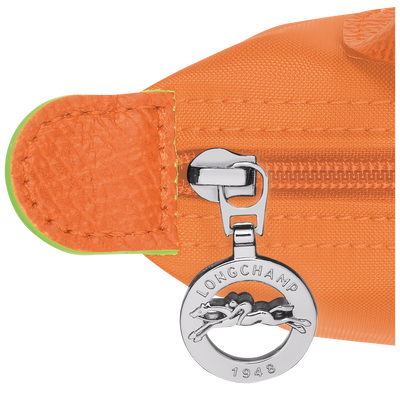 Le Pliage Green Pouch with handle, Orange