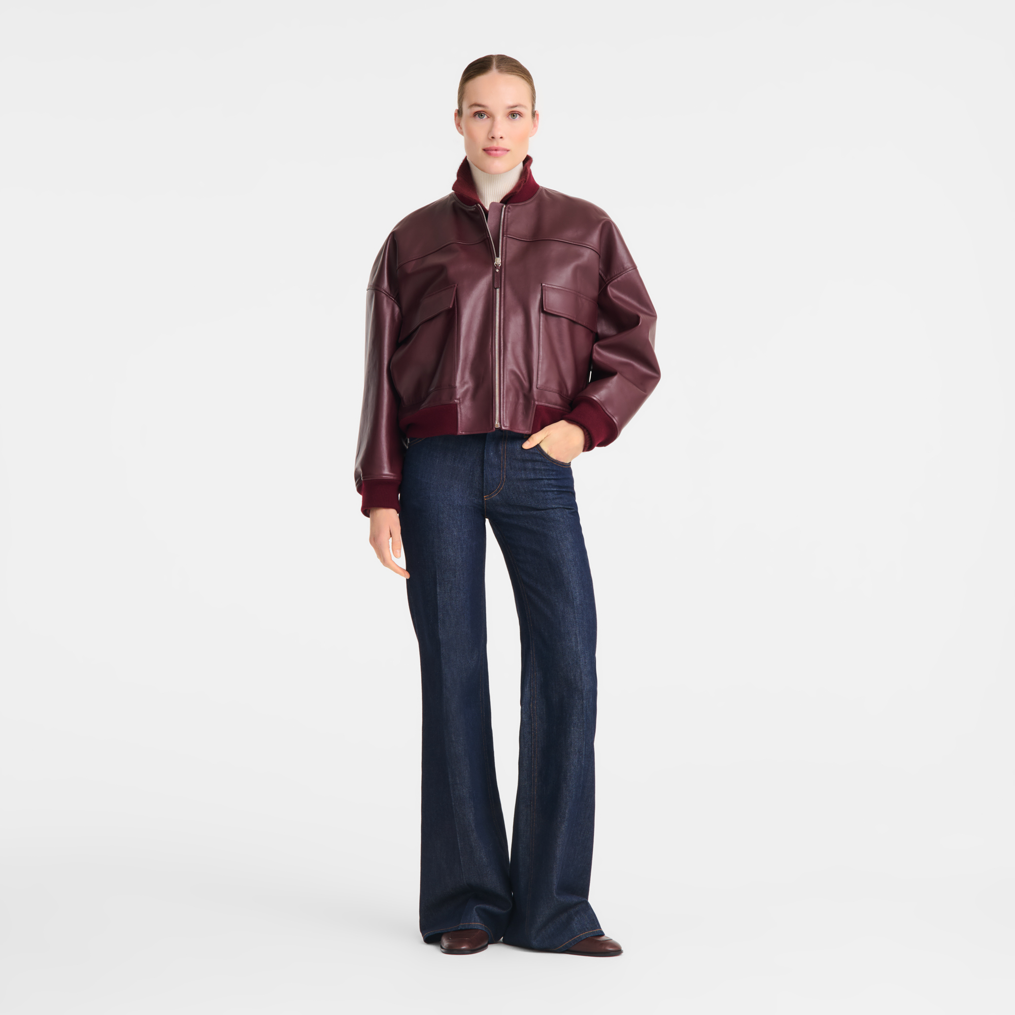 null Jacket, Burgundy