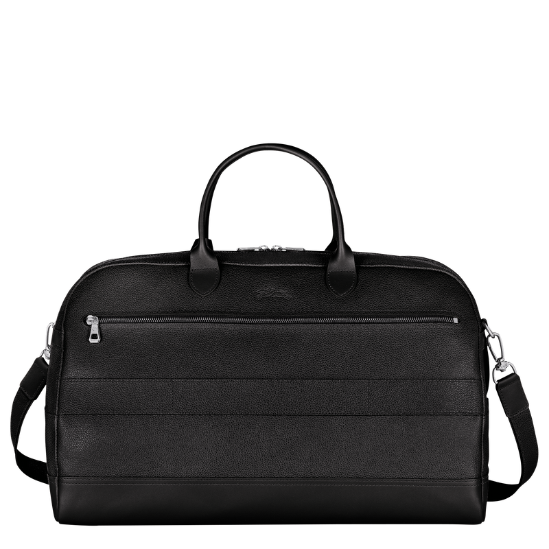 Le Foulonn&eacute; L Travel bag , Black - Leather  - View 4 of  4