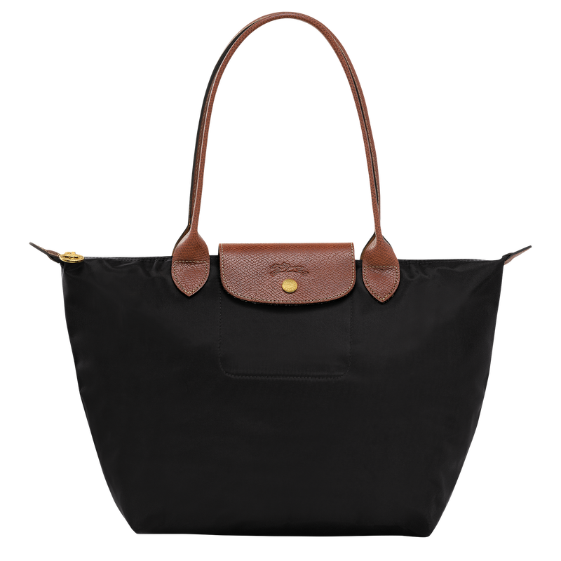 Le Pliage Original M Tote bag , Black - Recycled canvas  - View 1 of  6