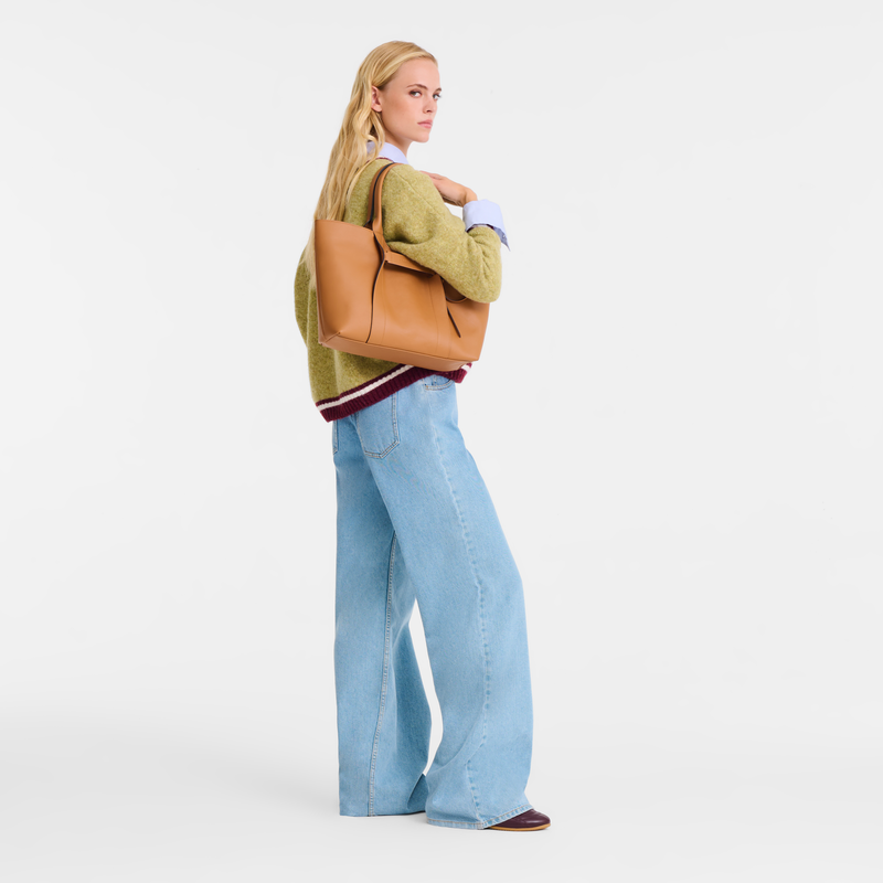 Longchamp 3D L Shoulder bag , Natural - Leather  - View 2 of  5