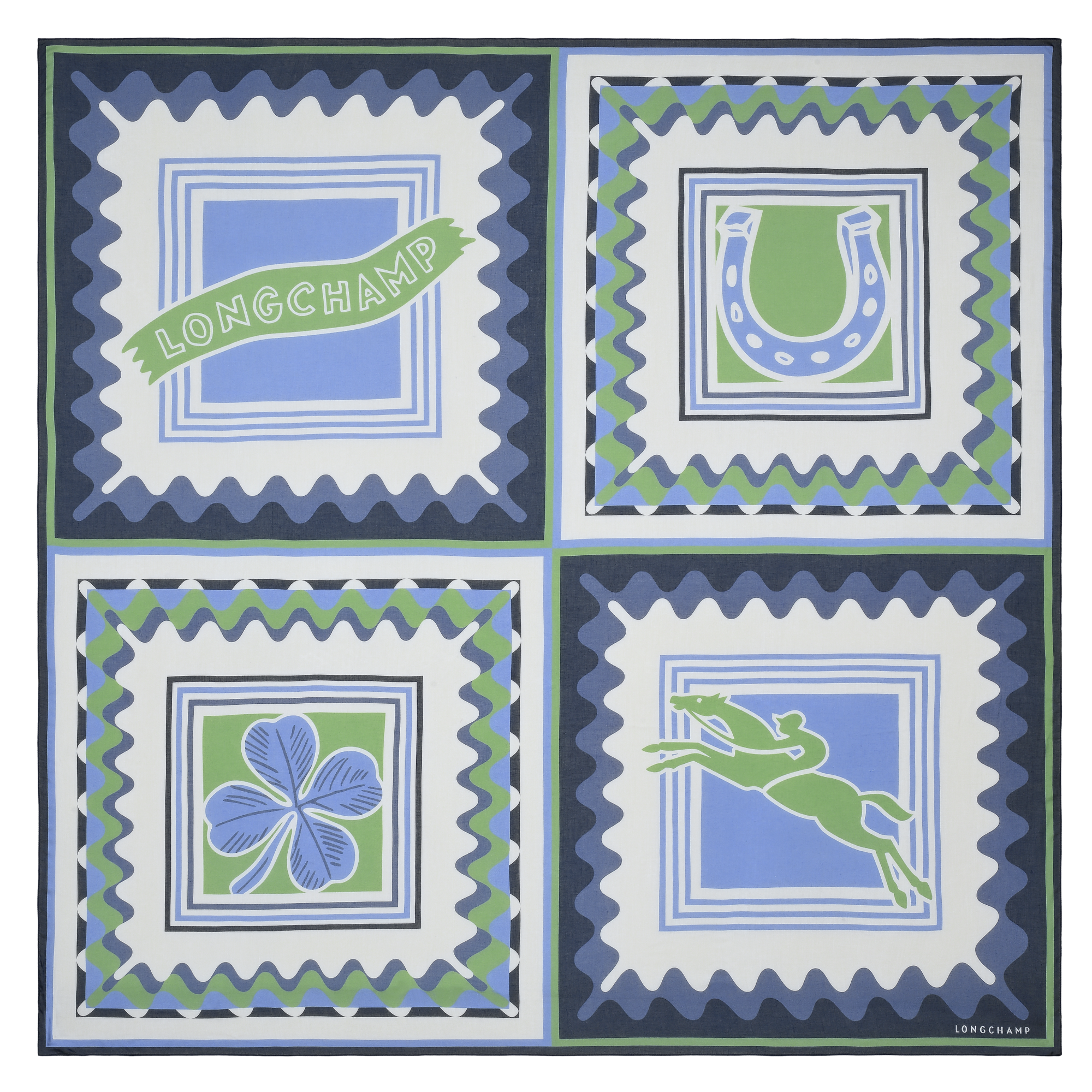Porte-Bonheur Longchamp Stole, Matcha