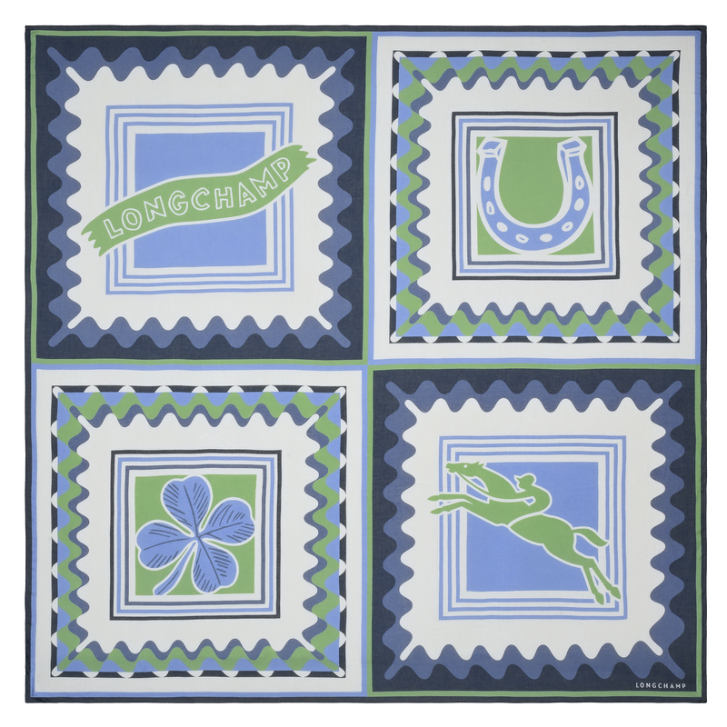 Porte-Bonheur Longchamp Stole , Matcha - Modal  - View 1 of  2