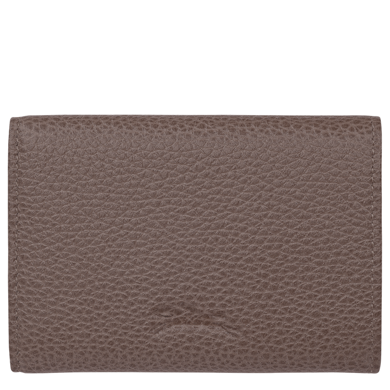 Le Foulonné Compact wallet , Taupe - Leather  - View 2 of  3