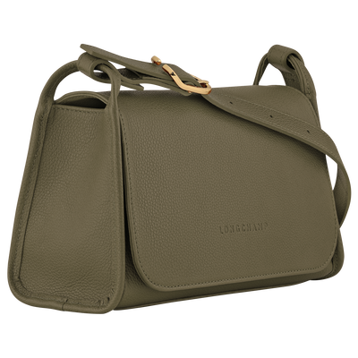 Le Foulonné M Crossbody bag , Khaki - Leather