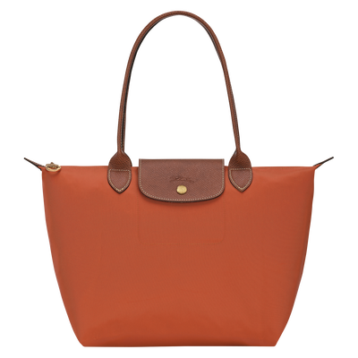 Le Pliage Original M Tote bag , Brick - Recycled canvas