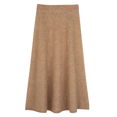 Midi skirt , Biscuit - Knit