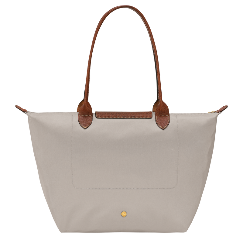 Le Pliage Original L Tote bag , Pebble - Recycled canvas  - View 3 of  6