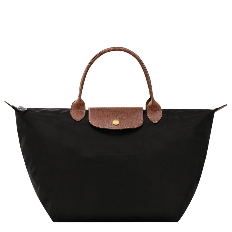 Le Pliage Original M Handbag , Black - Recycled canvas  - View 1 of  6