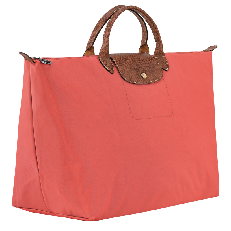 Le Pliage Original L Travel bag , Strawberry - Recycled canvas  - View 2 of  6
