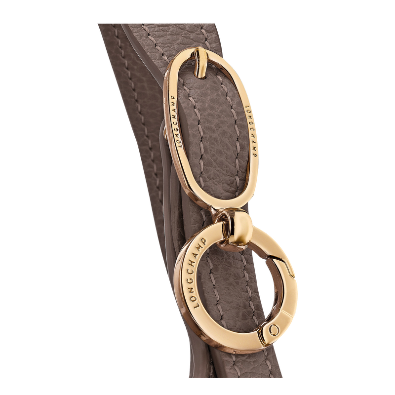 Le Foulonné S Handbag , Taupe - Leather  - View 7 of  7