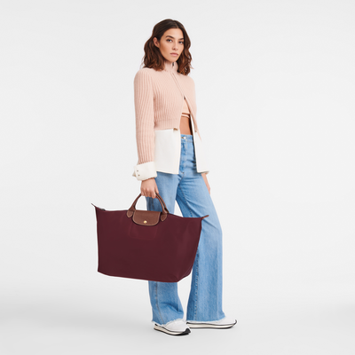 Le Pliage Original Travel bag L, Burgundy