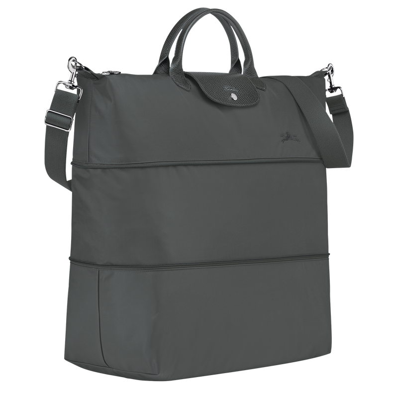 Le Pliage Green Travel bag expandable , Graphite - Recycled canvas  - View 2 of  6