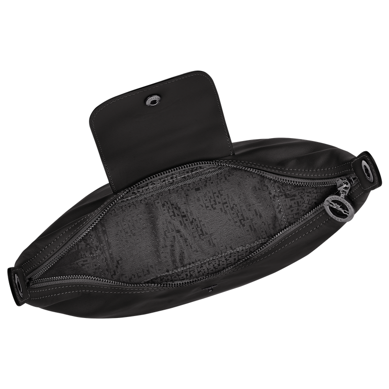 Le Pliage Xtra M Shoulder bag , Black - Leather  - View 5 of  6