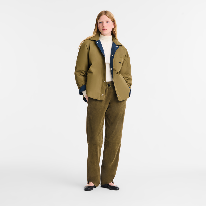 Padded blouson , Navy/Artichoke - Techno taffeta  - View 2 of  7