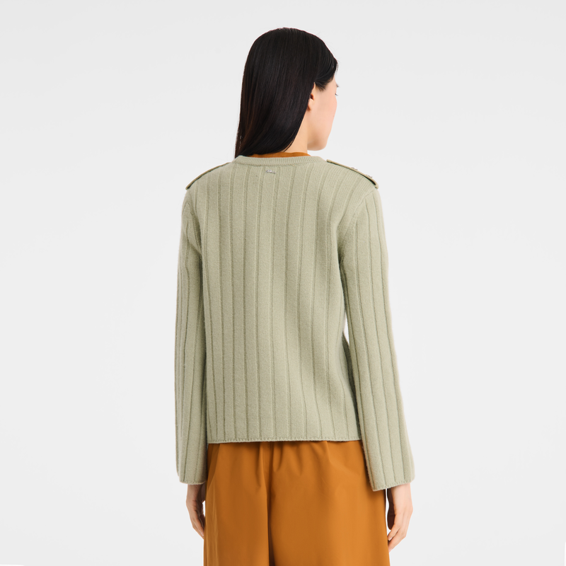 Sweater , Almond Green - Knit  - View 4 of  5