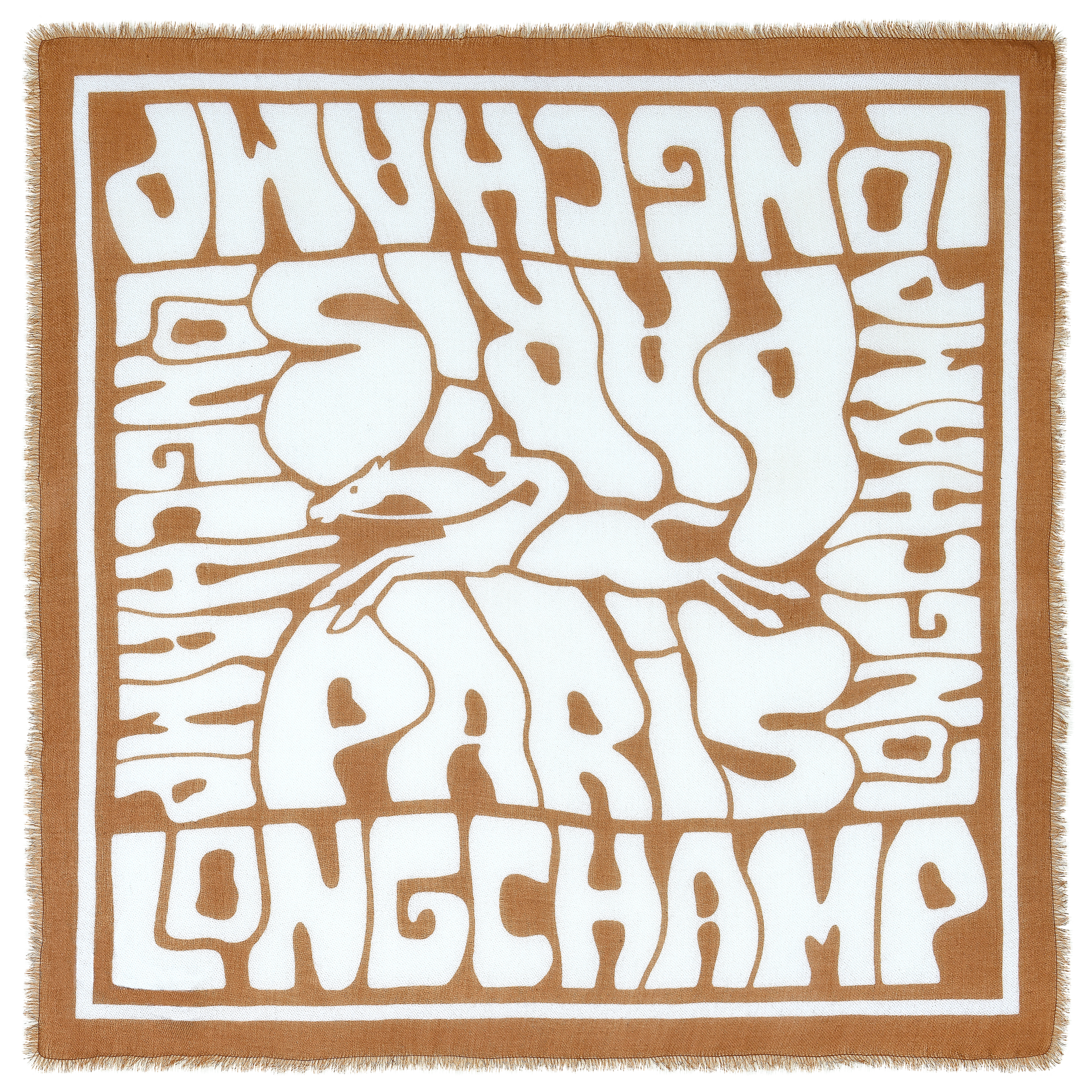 Wavy Summer Stole, Cashew