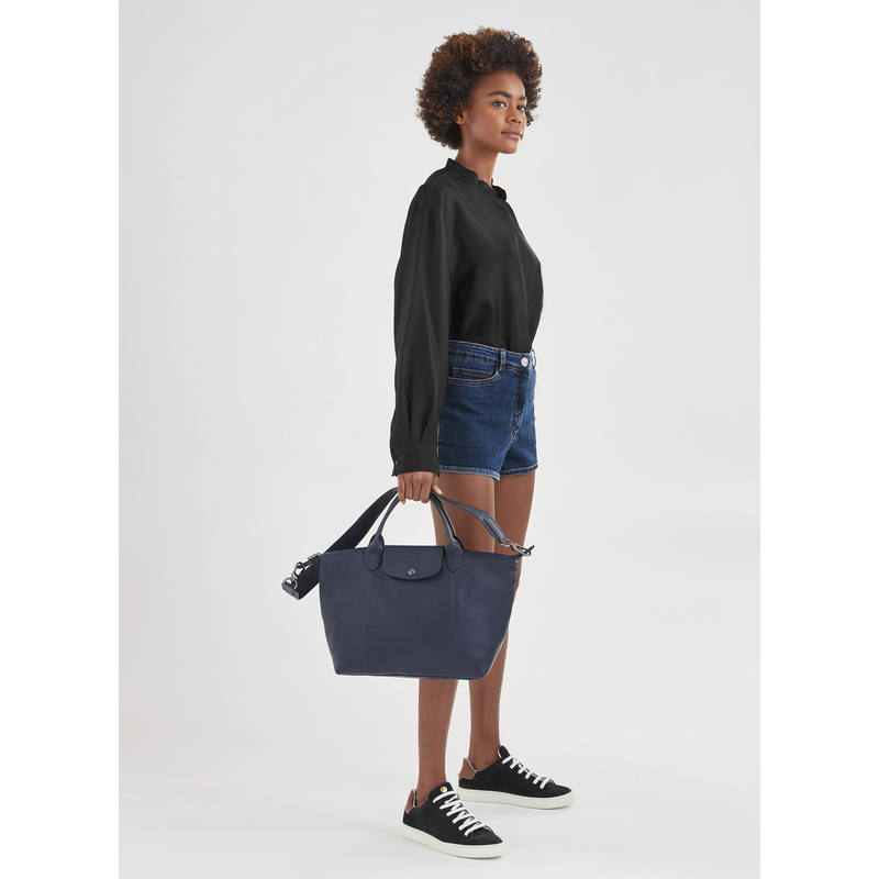 Leather top handle satchel on sale