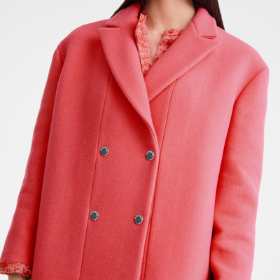 null Straight peacoat, Blush