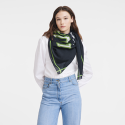 Le Pliage University Scarf , Navy - OTHER