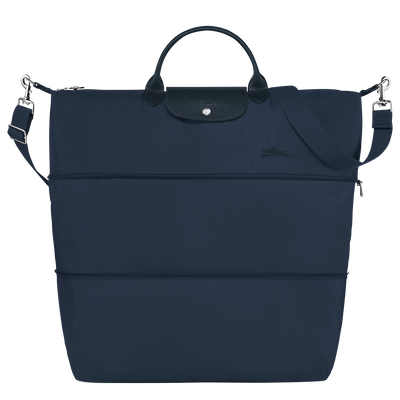 Le Pliage Green Travel bag expandable , Navy - Recycled canvas
