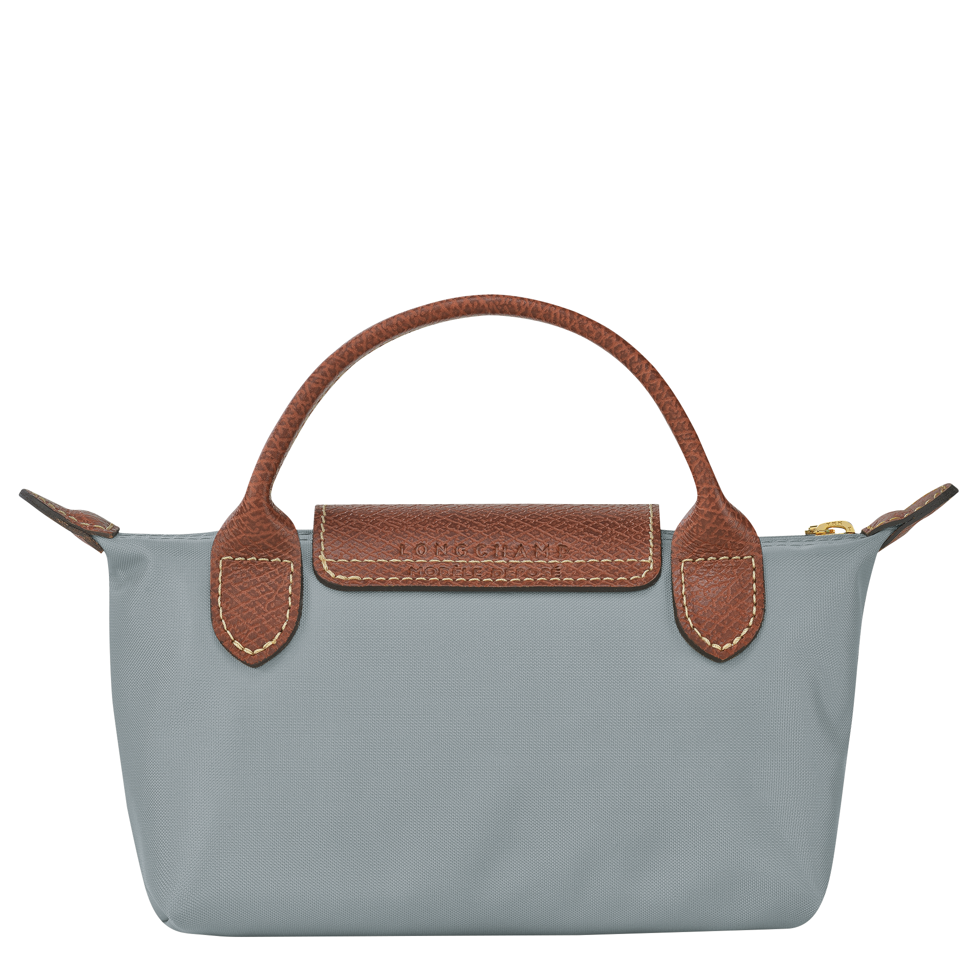 Pouch with handle, Steel - View 4 of
6 - zoom in Le Pliage Original Pouch with handle, Steel
