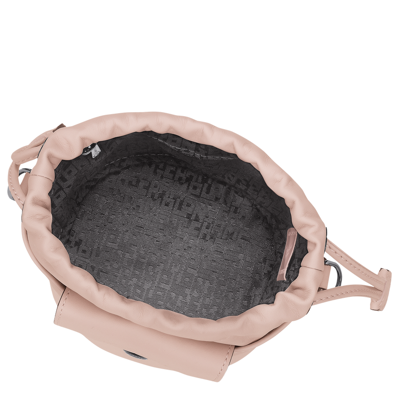 Le Pliage Xtra XS Bucket bag , Nude - Leather  - View 5 of  6