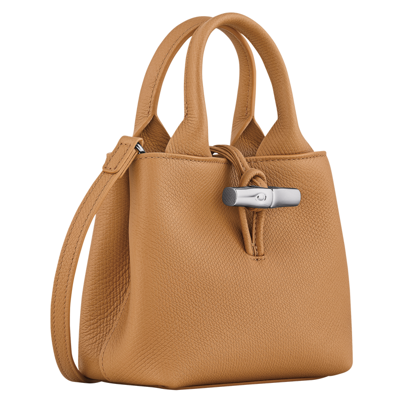 Le Roseau XS Handbag , Walnut - Leather  - View 3 of  7