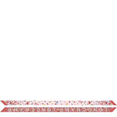 Frise Fleurie Headband , Strawberry - Silk