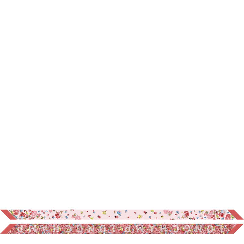Frise Fleurie Headband , Strawberry - Silk  - View 1 of  2