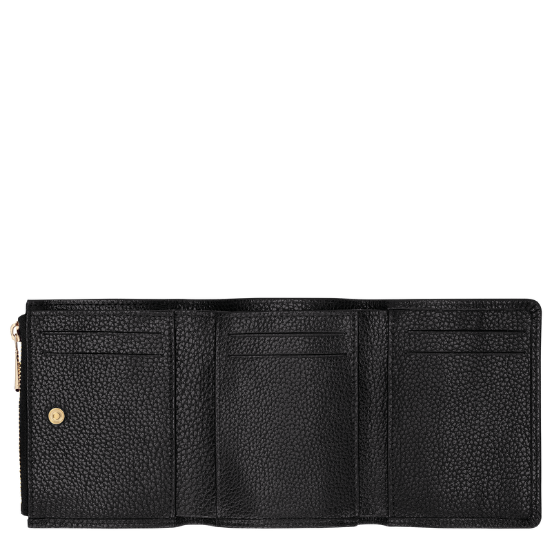 Le Foulonn&eacute; Compact wallet , Black - Leather  - View 3 of  3