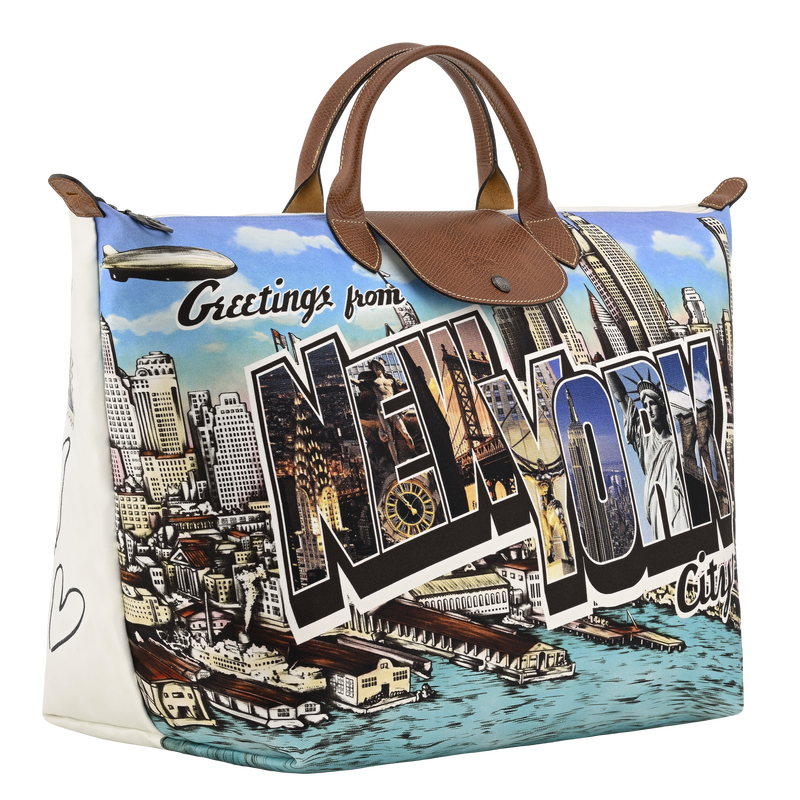 S Travel bag , Brown - Canvas  - View 2 of  4