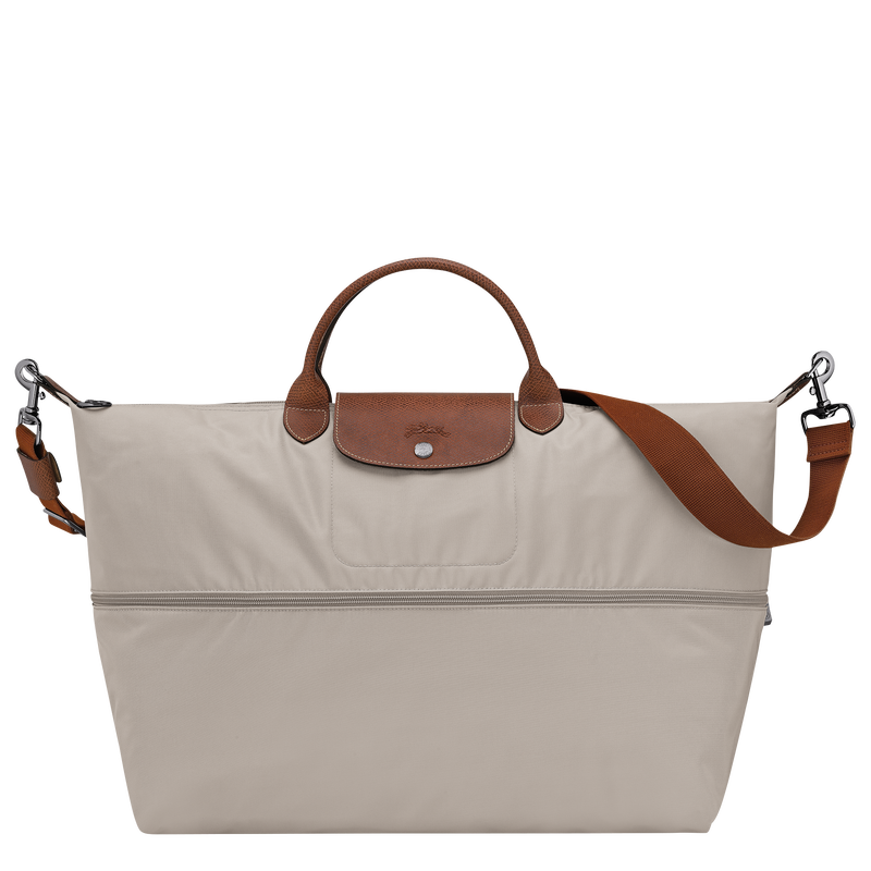 Le Pliage Original Travel bag expandable , Pebble - Recycled canvas  - View 4 of  7