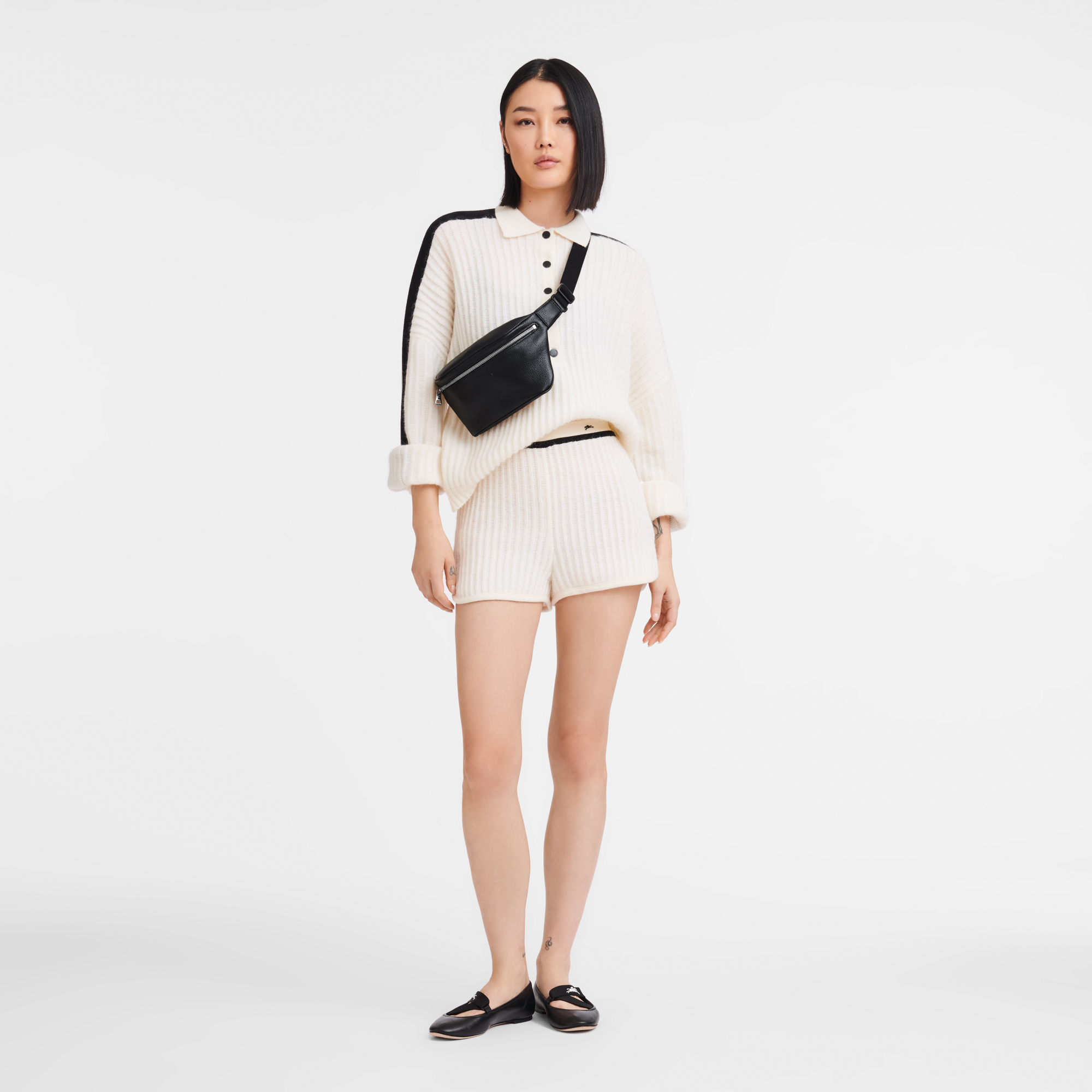 Le Foulonn&eacute; Belt bag, Black