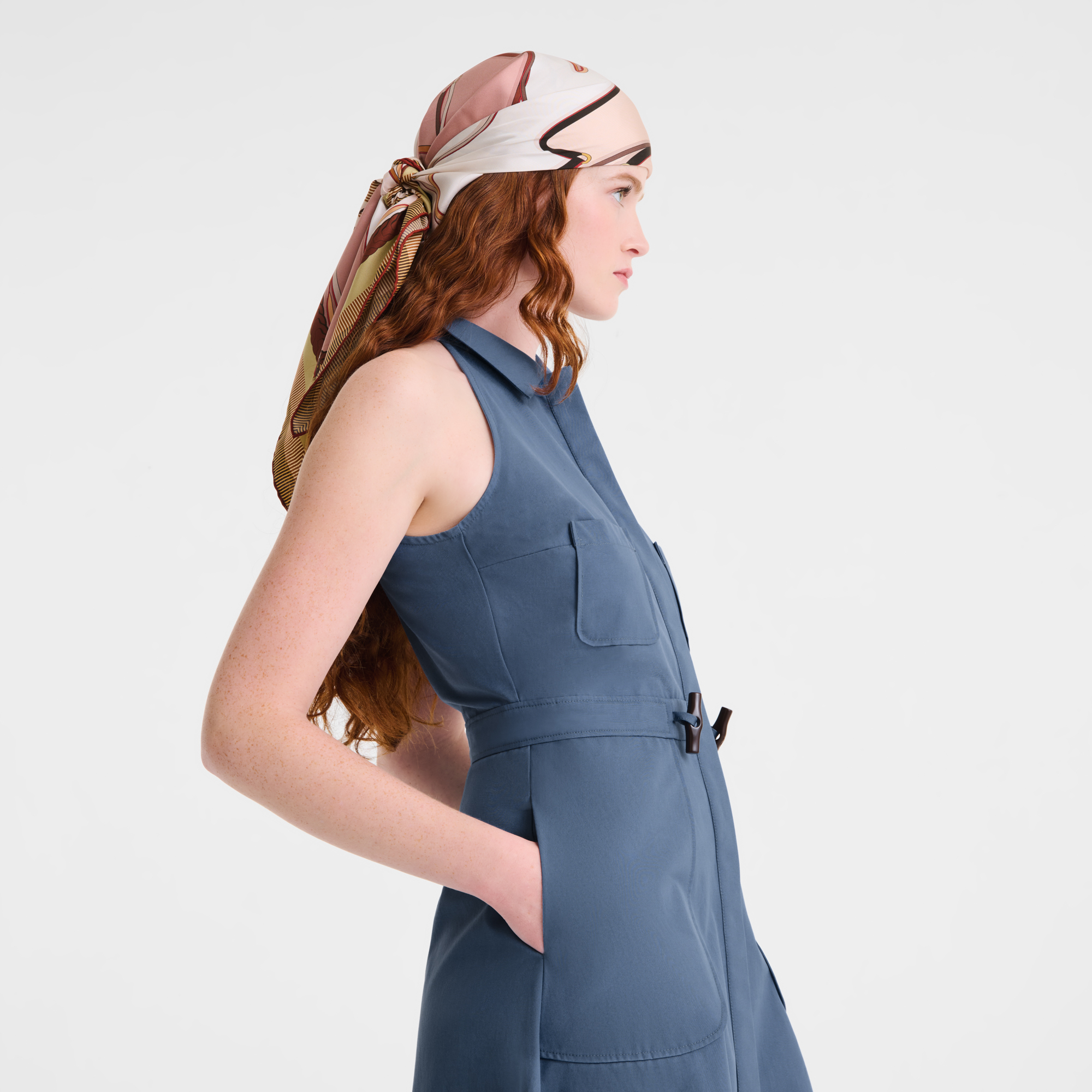 A toute Allure Silk scarf 90, Pink Tea