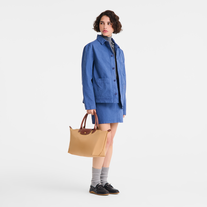 Le Pliage Original L Handbag , Fawn - Canvas  - View 2 of  7
