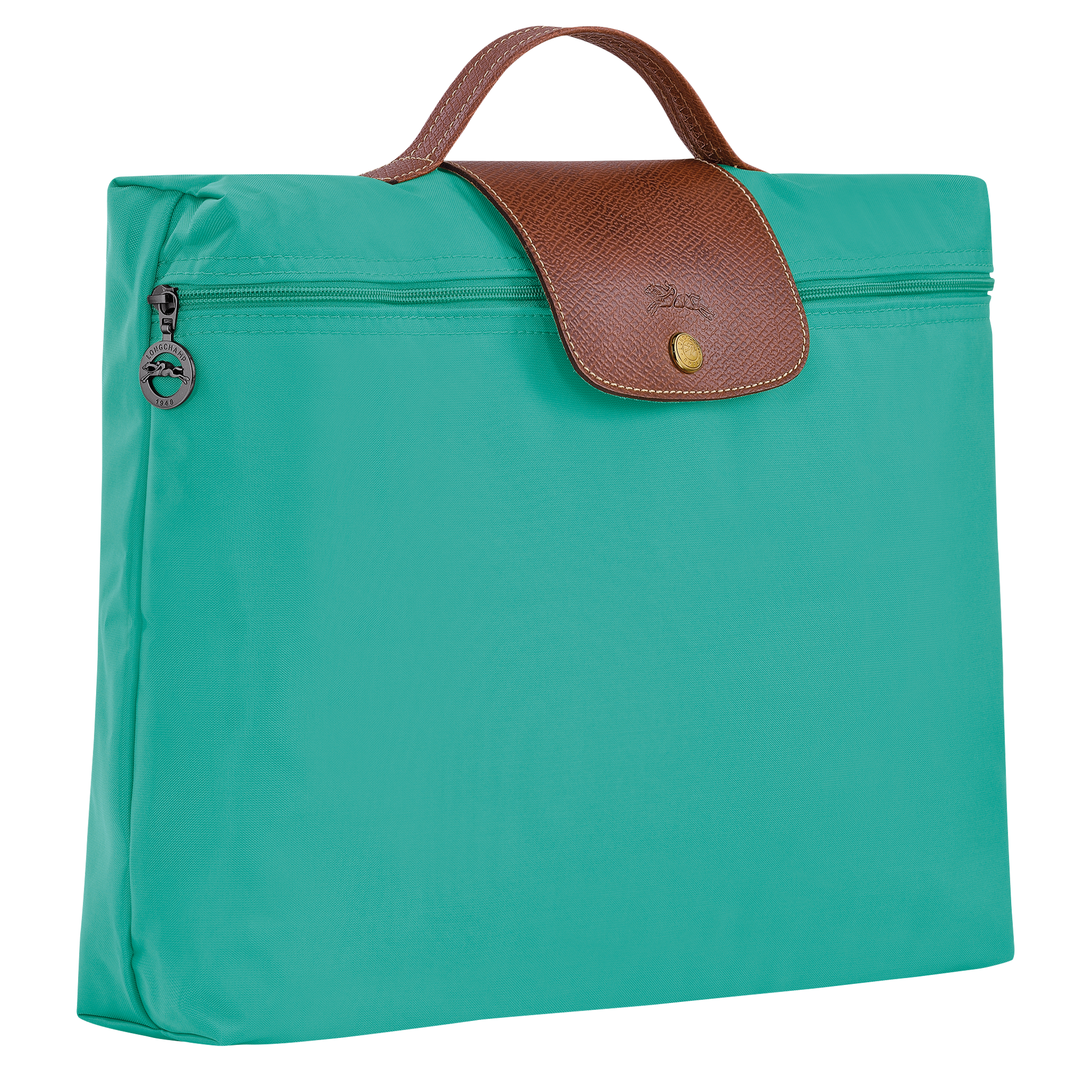 Briefcase S, Turquoise - View 2 of 
        5 - zoom in Le Pliage Original Briefcase S, Turquoise