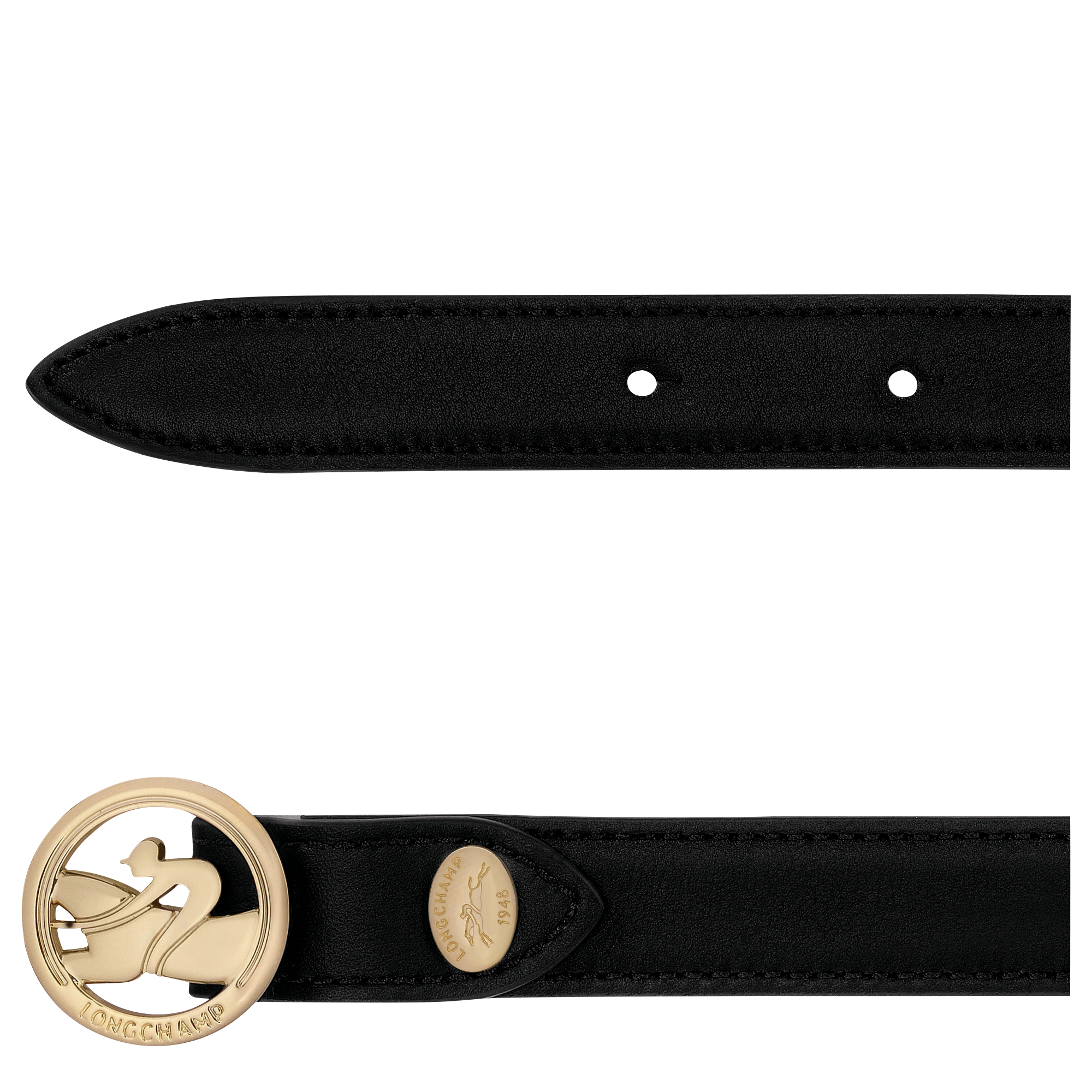 La M&eacute;daille Longchamp Ladies' belt, Black