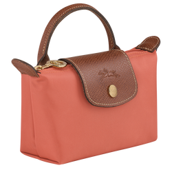 Le Pliage Original Pouch with handle , Blush - Recycled canvas